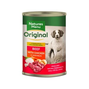 Natures Menu Dog Can Beef & Chicken With Veg 400g