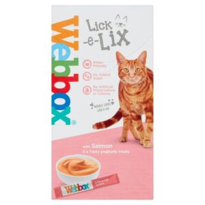 Webbox Cats Delight Lick-e-lix Cat Treats Salmon 5x15g