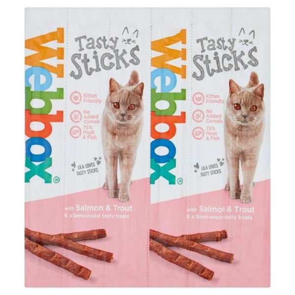 Webbox Cat Sticks Salmon & Trout 6stk