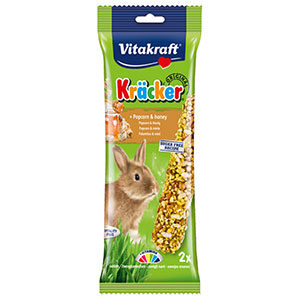 Vitakraft Kräcker® Rabbit Popcorn & Honey Stick - 2 Pack