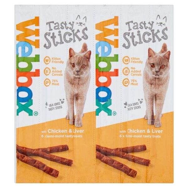 Webbox Cat Sticks Chicken & Liver 6stk