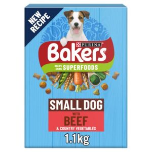 Bakers Complete Small Dog Meaty Meals Beef 1.1kg