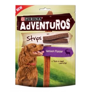 Adventuros Dog Treat Strips - Venison Wild Flavour (90g)
