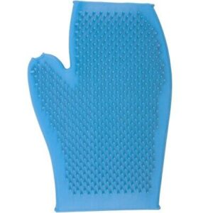 Ergo Rubber Grooming Glove Blue