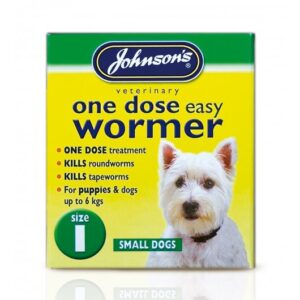 Johnson's Veterinary Dog Easy Dose Wormer Tablets - Size 1 (Small)