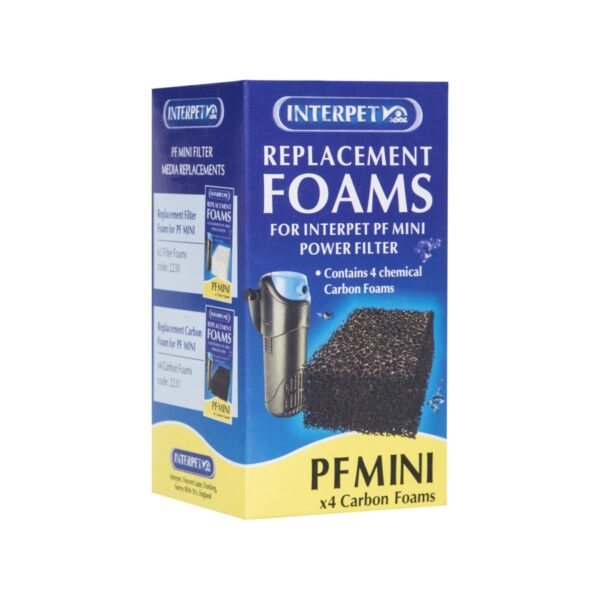 Interpet Pf Mini Replacement Floss & Carbon Bonded (4 Pack)