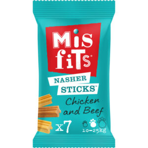 Misfits Nasher Sticks With Chicken And Beef - Medium Dog (175g)