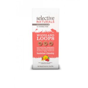 Selective Naturals Woodland Loops With Dandelion & Rosehip - For Guinea Pigs (80g)