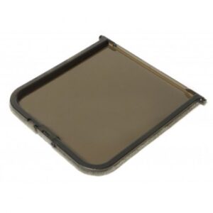 Circular Glass Fitting Cat Flap White 22.3cm Diameter