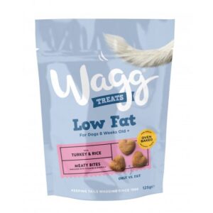 Wagg Low Fat Meaty Bites - Turkey & Rice (125g)