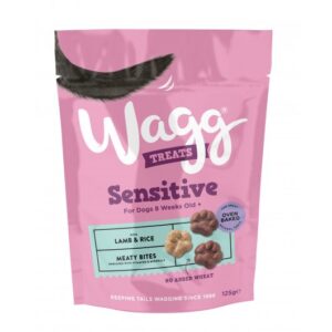 Wagg Sensitive Meaty Bites - Lamb & Rice (125g)