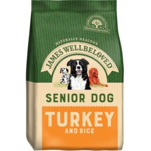 James Wellbeloved Adult Dog Senior Turkey & Rice Kibble – 2kg