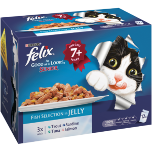 Felix As Good As It Looks Senior Fish 12X100G
