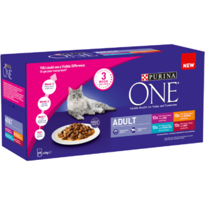 Purina One Adult Cat Mixed Variety Selection in Gravy 40x85G