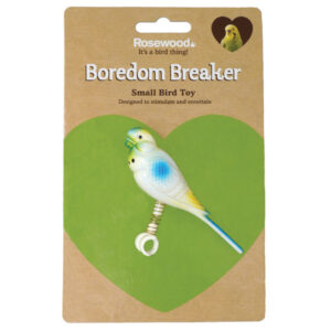 Boredom Breaker Budgie On Spring