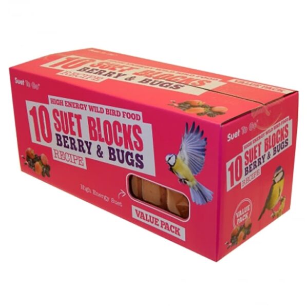 Suet To Go Blocks Berry & Bugs Value 10 Pack