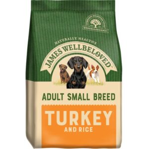 James Wellbeloved Adult Dog Small Breed Turkey & Rice Kibble 1.5kg