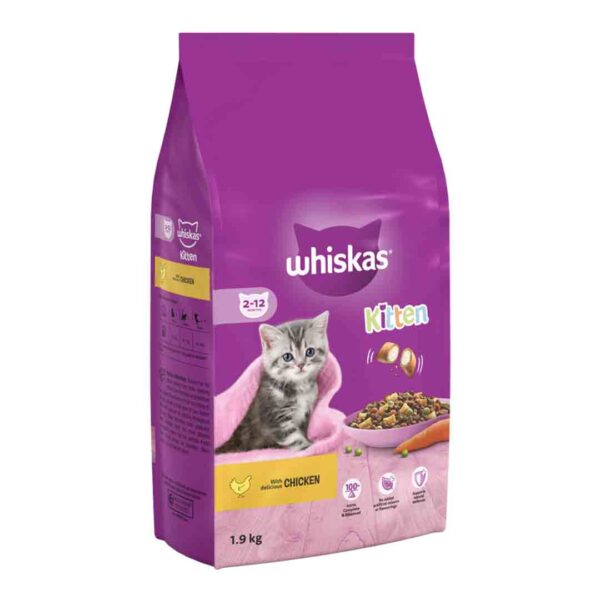 Whiskas Kitten Dry Food - With Chicken (1.9kg)