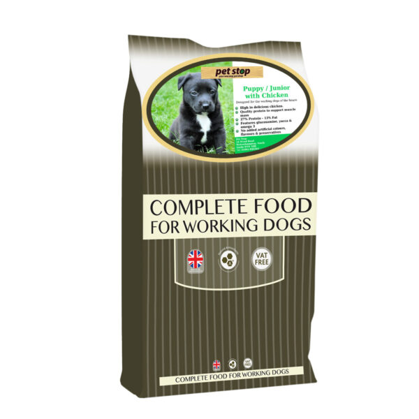 Pet Stop Premium Working Puppy/Junior Chicken 15kg