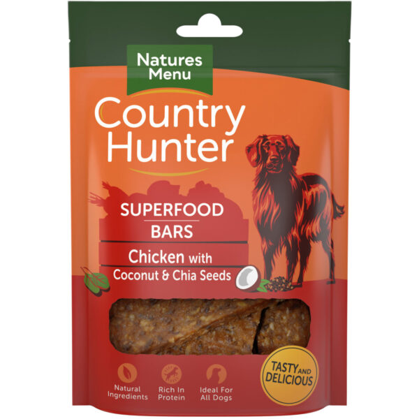 Country Hunter Superfood Bar - Chicken With Coconut & Chia Seeds (100g)