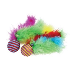 Happy Pet Carnival Ball Cat Toy (2pc)
