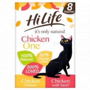 Hilife Its Only Natural Cat Pouch - The Chicken One In Jelly (8x70g)