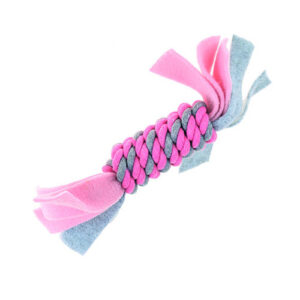 Happy Pet Little Rascals Fleecy Rope Coil Pink