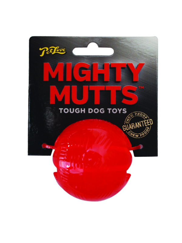Petlove Mighty Mutts Rubber Ball - Small
