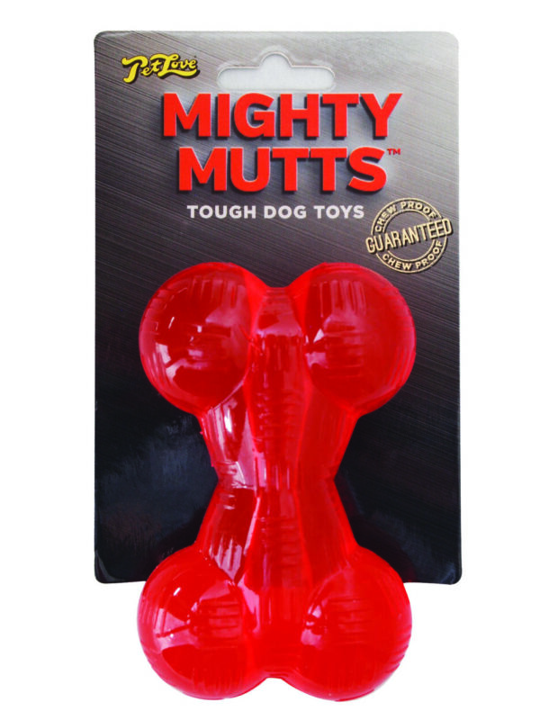 Petlove Mighty Mutts Rubber Bone - Small