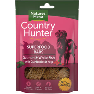 Country Hunter Superfood Bar - Salmon & White Fish With Cranberries & Kelp (100g)