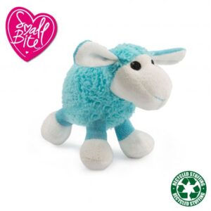 Ancol Small Bite Plush Lamb Toy Blue 15cm