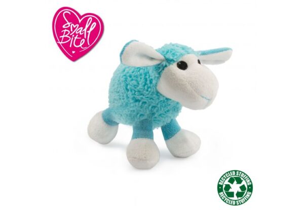 Ancol Small Bite Plush Lamb Toy Blue 15cm