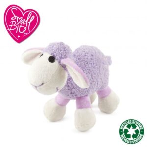 Ancol Small Bite Plush Lamb Toy Lilac 15cm