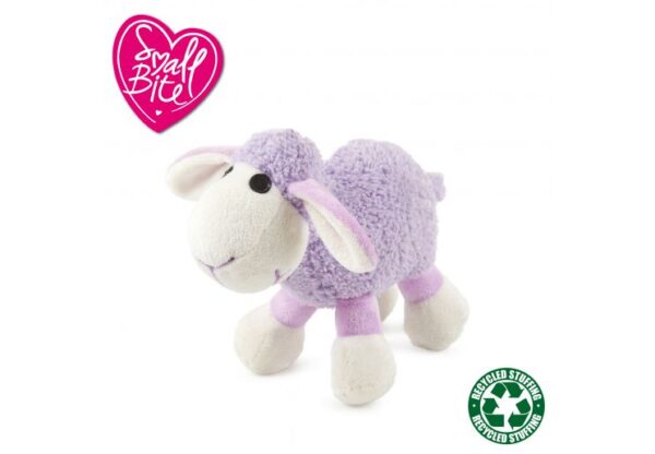 Ancol Small Bite Plush Lamb Toy Lilac 15cm