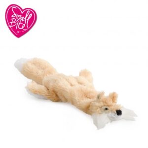 Ancol Small Bite Floppet Fox With Squeaker 26cm