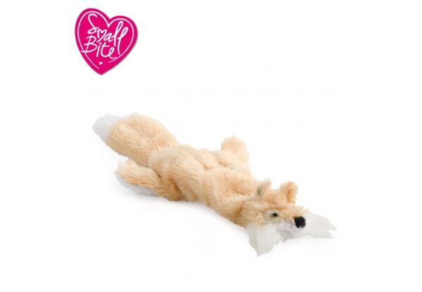 Ancol Small Bite Floppet Fox With Squeaker 26cm