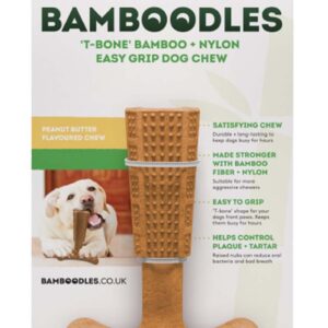 Bamboodles T-bone Peanut Butter Flavour - Large (7")