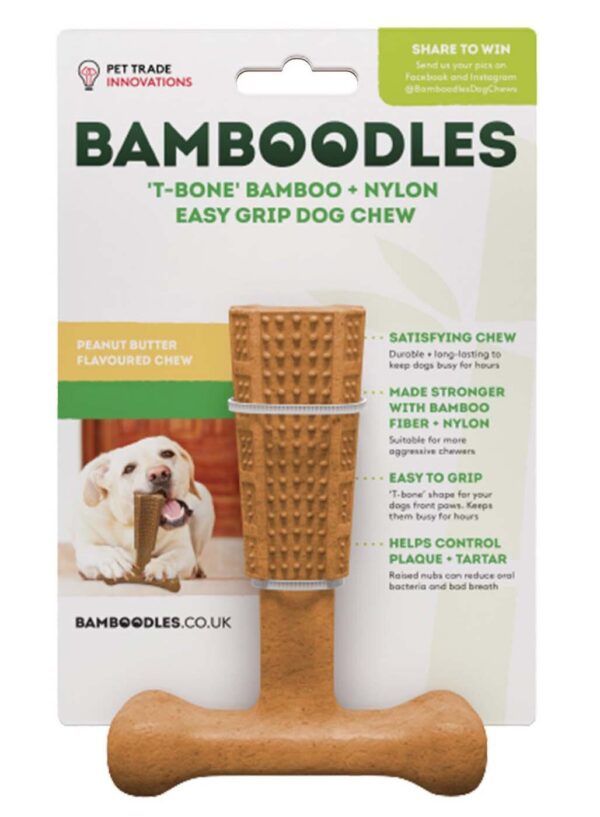Bamboodles T-bone Peanut Butter Flavour - Large (7")