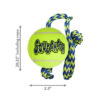 KONG SqueakAir Ball With Rope - Medium - Image 2