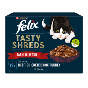 Felix Tasty Shreds - Farm Selection (12x80g)