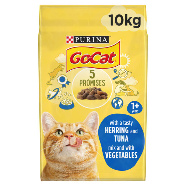 Go-Cat Adult Cat Food - Tuna, Herring And Veg (10kg)