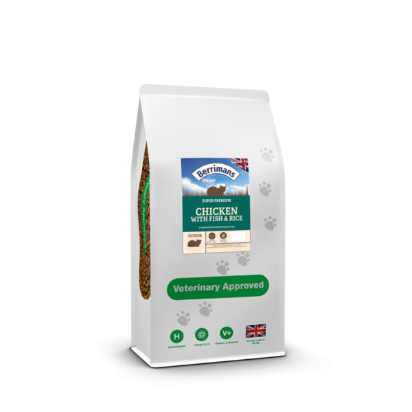 Berrimans Super Premium Senior Cat - Chicken With Fish And Rice (2kg)