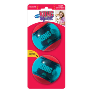 KONG Squeezz Action Ball Red 2 Pack -  Large