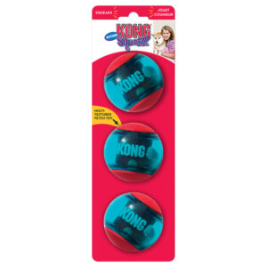 KONG Squeezz Action Ball Red 3 Pack - Medium