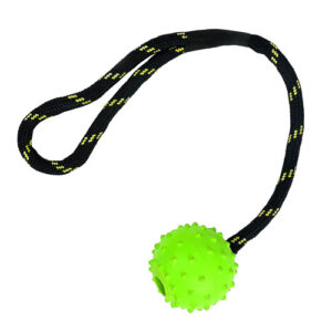 Happy Pet Studded Rope Ball Floater (2")