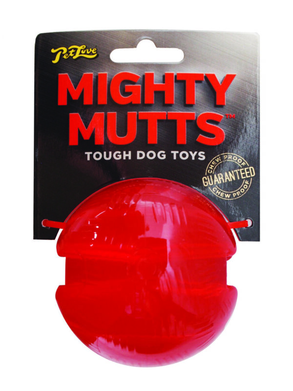 Petlove Mighty Mutts Rubber Ball - Medium