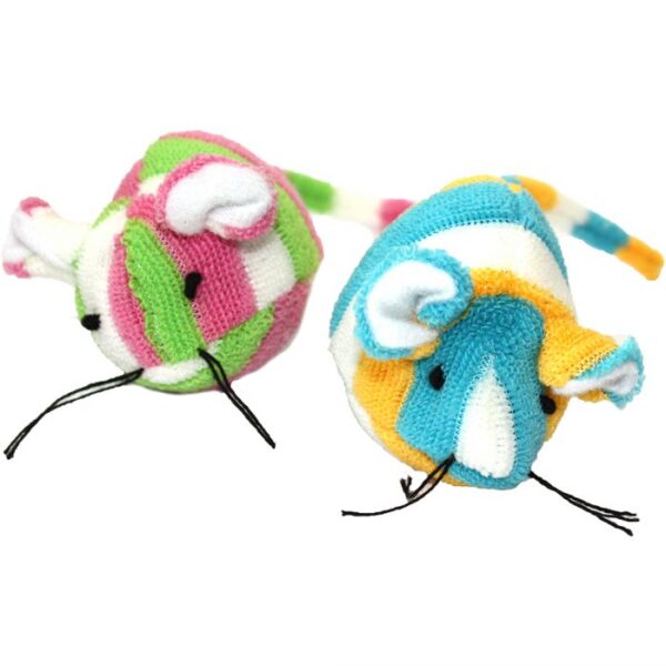 Happy Pet Candy Stripe Mice Cat Toy