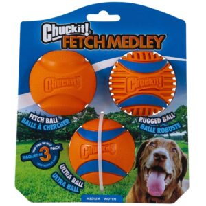 Chuckit Fetch Medley Gen 3 - Medium (3 Pack)