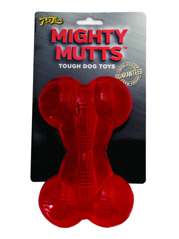 Petlove Mighty Mutts Rubber Bone - Large