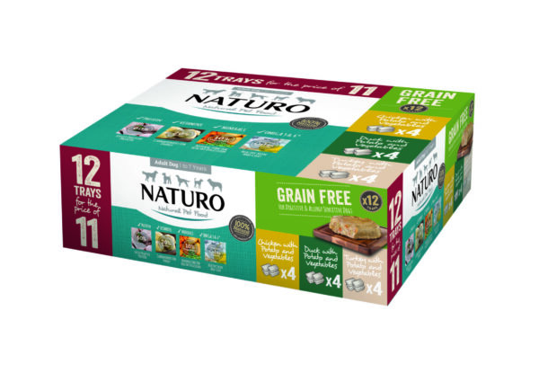 Naturo Adult Dog Tray Grain Free Variety (12x400g)